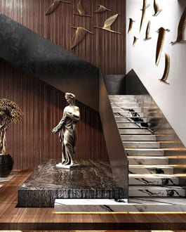 Г-образная лестница в Мытищах