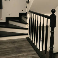 Отделка лестниц деревом