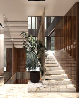 П-образная лестница в Мытищах