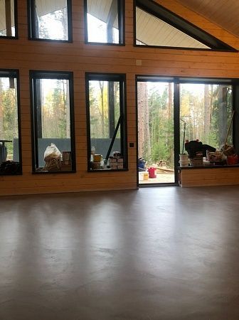 Изготовление полимерных наливных полов в Москве - пример выполнения