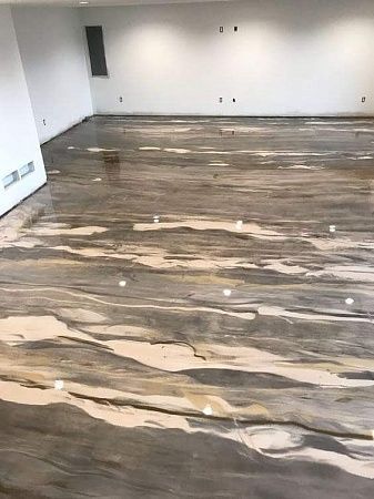 Изготовление эпоксидных наливных полов в Самаре - пример выполнения