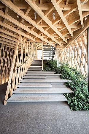 Уличные, входные лестницы из бетона в Москве - пример выполнения