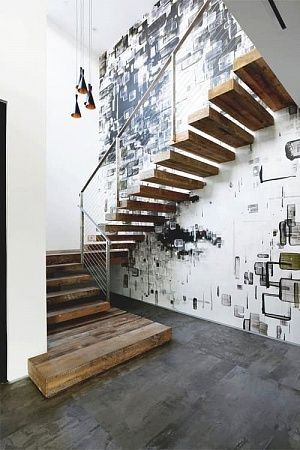 Лестницы в стиле лофт в Москве - образец Лестницы в стиле лофт в Москве - пример выполнения