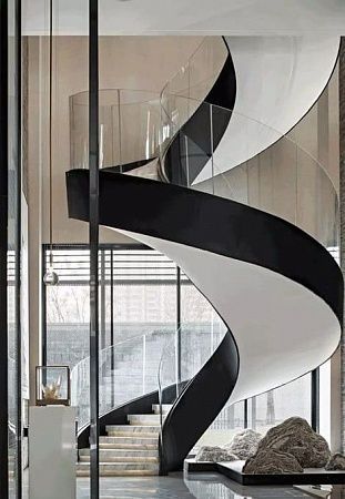 Дизайнерские лестницы в Москве - пример выполнения