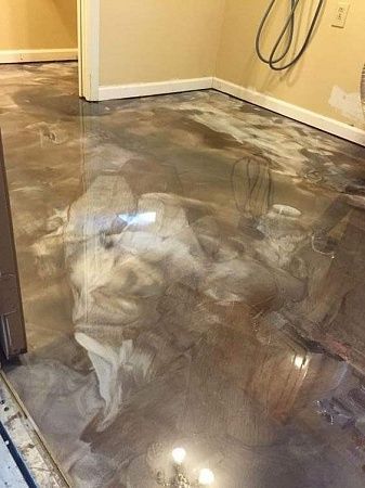 Изготовление эпоксидных наливных полов в Самаре - пример выполнения