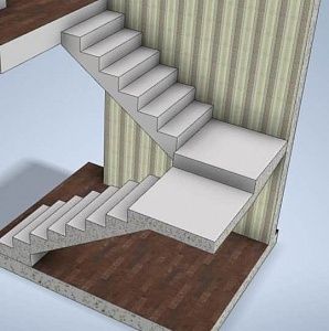 Проект полнотелой лестницы