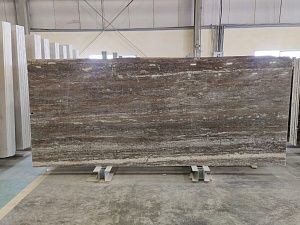 Слэб травертина, натуральный камень