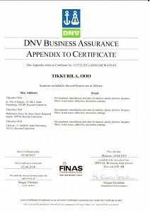 Сертификат на комплектующие