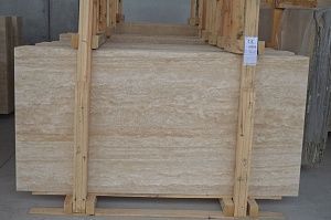 Слэб травертина, натуральный камень
