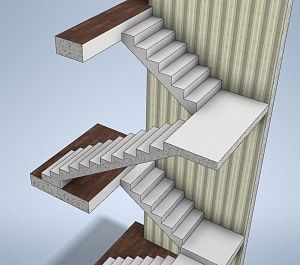 Проект полнотелой лестницы